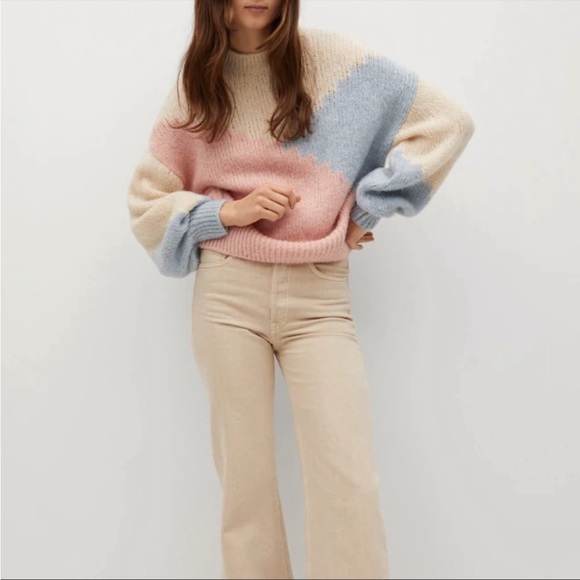 Mango multicolor pastel sweater - Picture 1 of 5